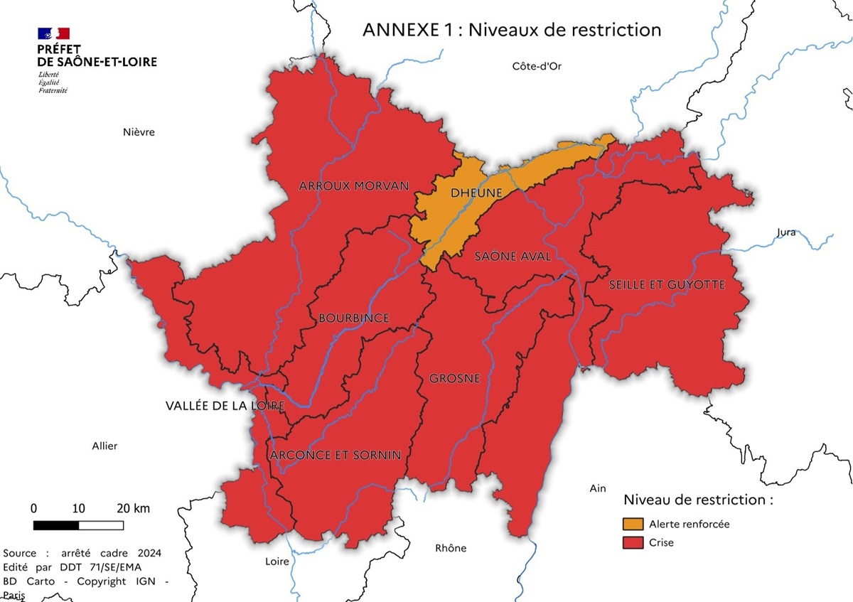 Alerte restrictions eau